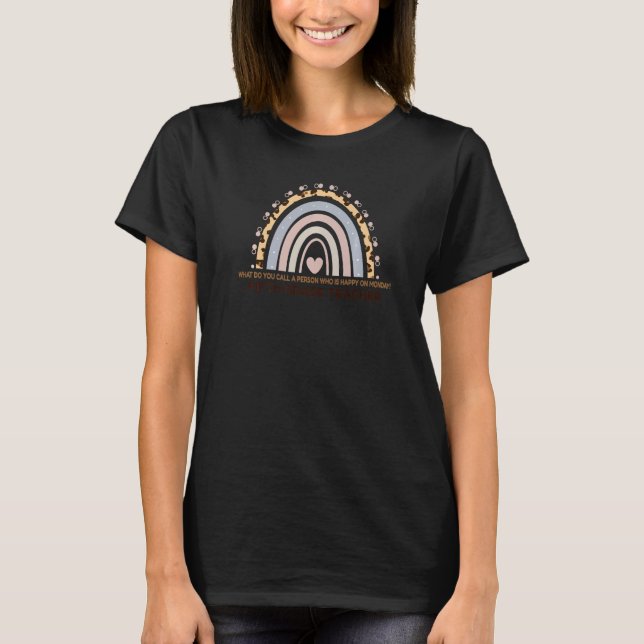 Leopard-Regenbogenlehrer der fünften Klasse T-Shirt (Vorderseite)