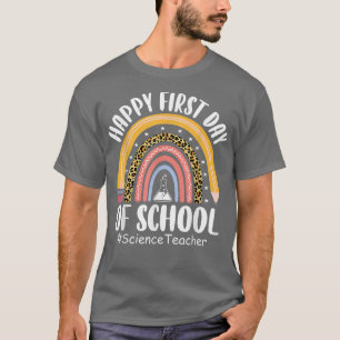 Leopard-Regenbogenlehrer - erster Tag zurück T-Shirt