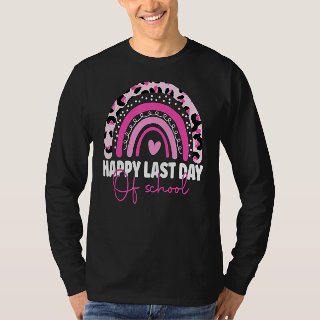 Leopard-Regenbogenlehrer Niedlicher Glückwunsch le T-Shirt (Vorderseite)