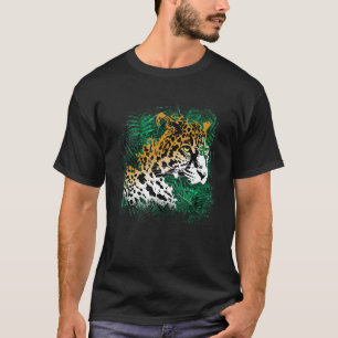 Leopard Regenwald Pflanze Natur Vegetation Tier T-Shirt