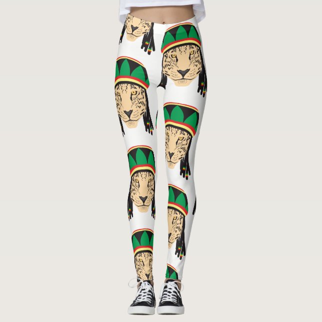 Leopard Reggae Leggings (Vorderseite)