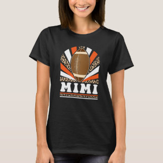 Leopard Rerto Vintag Football Mimi Football Game T-Shirt