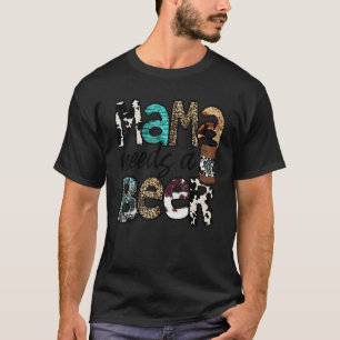 Leopard Rinds Mutter Braucht Ein Bier Western Trin T-Shirt