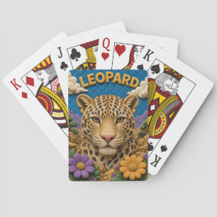Leopard Rocky Outcrop Modern KlayKoo Spielkarten