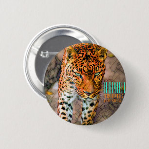 Leopard [Round-Tin-Abzeichen] Button