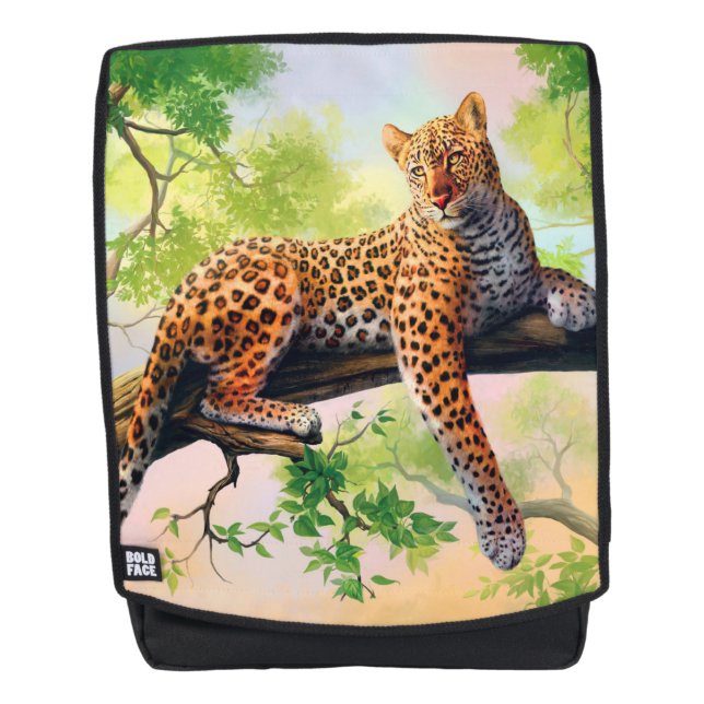 Leopard Rucksack (Vorderseite)