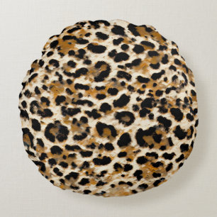 Leopard Rundes Kissen