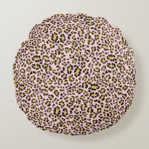 Leopard-Rundkissen Rundes Kissen