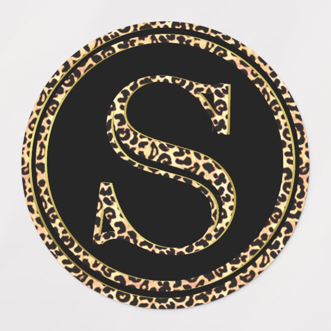 Leopard S Etiketten (Design 3)