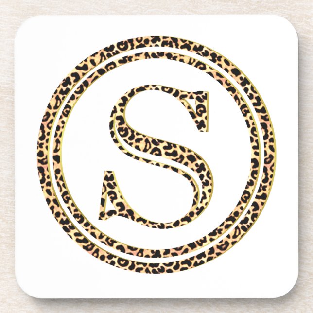 Leopard S Getränkeuntersetzer (Vorderseite)