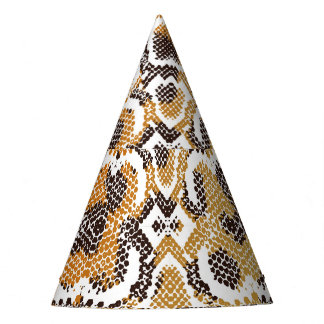 Leopard Schlange Animal Print Textur Partyhütchen