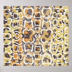 Leopard Schlange Animal Print Textur Poster