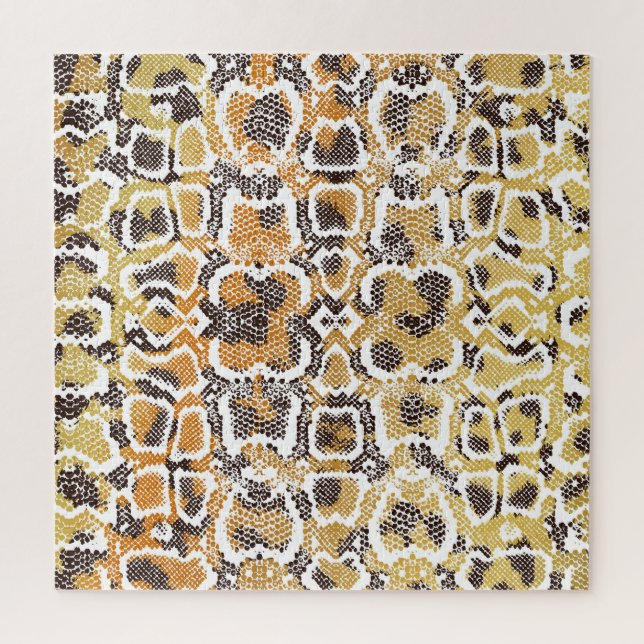 Leopard Schlange Animal Print Textur Puzzle (Vertikal)