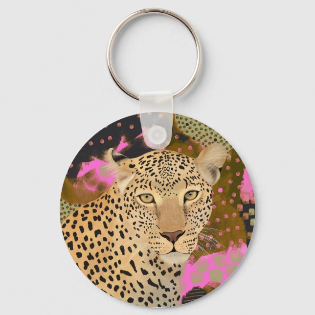 Leopard Schlüsselanhänger (Vorderseite)