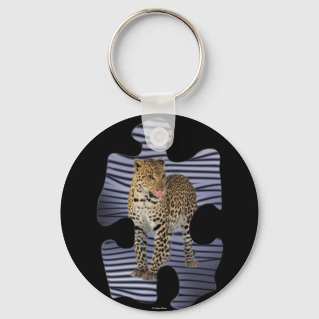 Leopard-Schlüsselanhänger Schlüsselanhänger (Vorderseite)