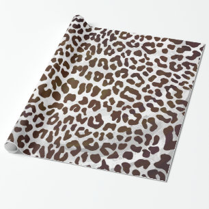 Leopard-Schokoladen-Druck Geschenkpapier