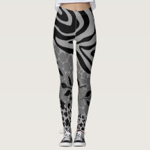 Leopard schwarz und grau