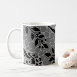 Leopard schwarz-weiß kaffeetasse