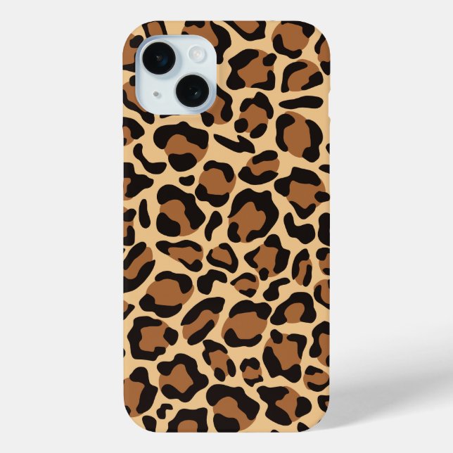 Leopard Seamless Muster Case-Mate iPhone Hülle (Rückseite)