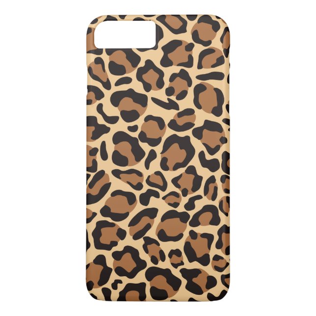 Leopard Seamless Muster Case-Mate iPhone Hülle (Rückseite)