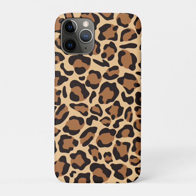 Leopard Seamless Muster Case-Mate iPhone Hülle (Rückseite)