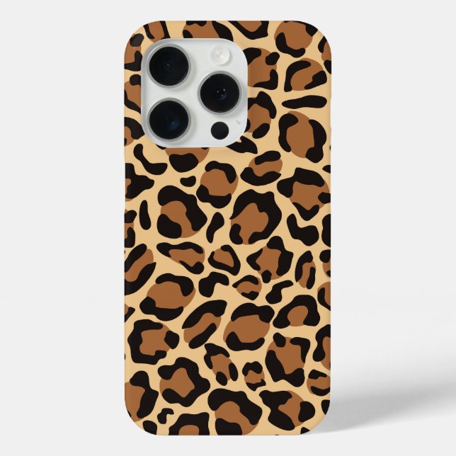 Leopard Seamless Muster Case-Mate iPhone Hülle (Rückseite)