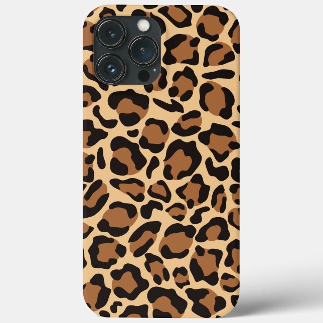 Leopard Seamless Muster Case-Mate iPhone Hülle (Rückseite)
