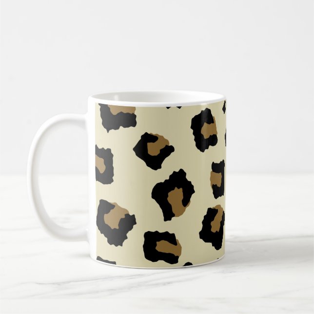 Leopard Seamless Muster Kaffeetasse (Links)