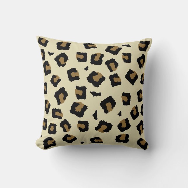 Leopard Seamless Muster Kissen (Vorderseite)