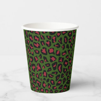 Leopard Seamless Muster Pappbecher