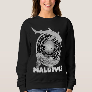 Leopard Shark Whitetip Reef Shark Maldives Tauchen Sweatshirt