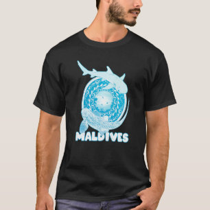 Leopard Shark Whitetip Reef Shark Maldives Tauchen T-Shirt