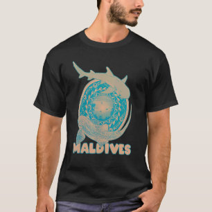 Leopard Shark Whitetip Reef Shark Maldives Tauchen T-Shirt
