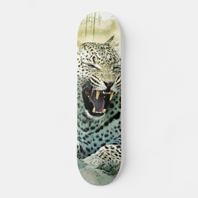 Leopard Skateboard (Vorderseite)