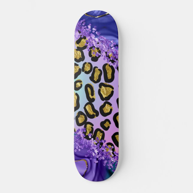 Leopard Skateboard (Vorderseite)