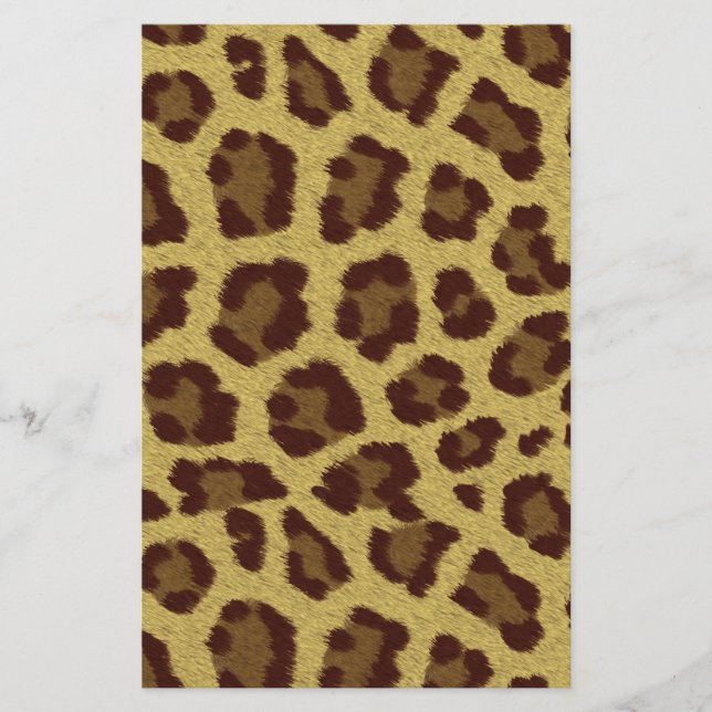 Leopard Skin Briefpapier (Vorderseite)