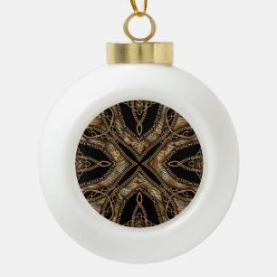 Leopard Skin & Chain Juwelen Keramik Kugel-Ornament