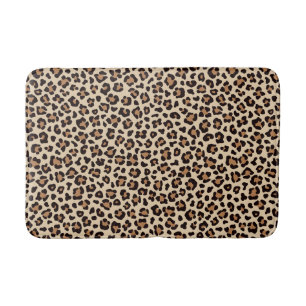 Leopard Skin Fur Muster Badematte