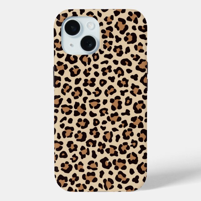 Leopard Skin Fur Muster Case-Mate iPhone Hülle (Rückseite)