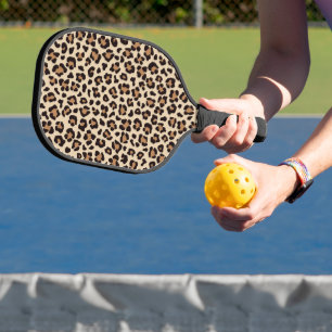 Leopard Skin Fur Muster Pickleball Schläger