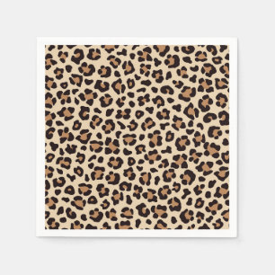 Leopard Skin Fur Muster Serviette