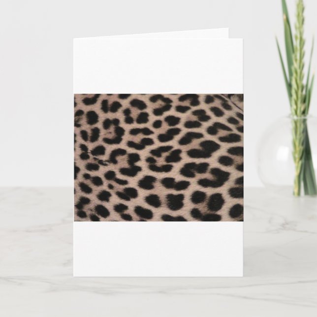 Leopard Skin Hintergrund Karte (Vorderseite)