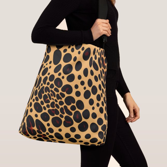 Leopard Skin Modern Style Crossbody Bags Tragetaschen Mit Langen Trägern (Von Nahem)