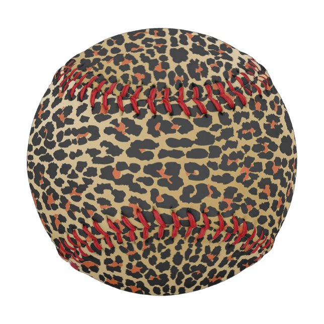 Leopard Skin Print Baseball (Vorderseite)