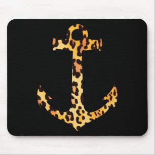 Leopard Skin Print Muster Nautisches Bootfahren Se Mousepad