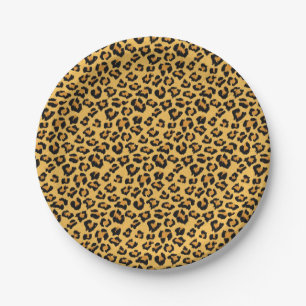 Leopard Skin Wild Safari Tierausdruck Pappteller