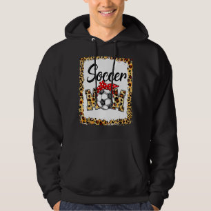 Leopard Soccer Mama Niedlich Mama Leben Fußball Sp Hoodie