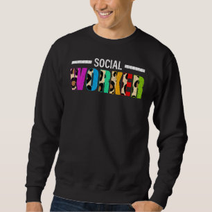 Leopard Social Worker Social Work Graphic Sweatshirt