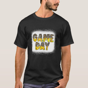 Leopard Softball Game Day Vibes Softball Mama Soft T-Shirt