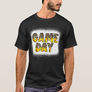 Leopard Softball Game Day Vibes Softball Mom Softb T-Shirt